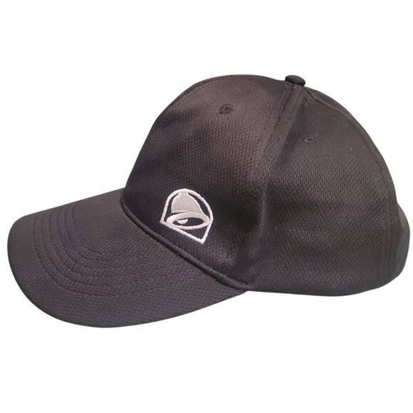 Iconic Taco Bell Employee Crew Member Embroidered Logo Black Snapback Hat - Picture 3 of 6